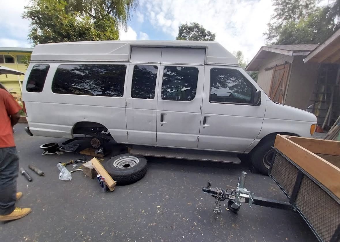 Ford van serviced on-site